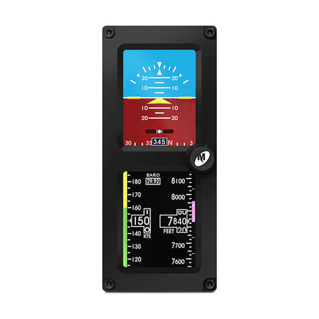Mid-Continent MD302 SAM Standby Attitude Module 6420302-1, Black Bezel, Li-ion Battery