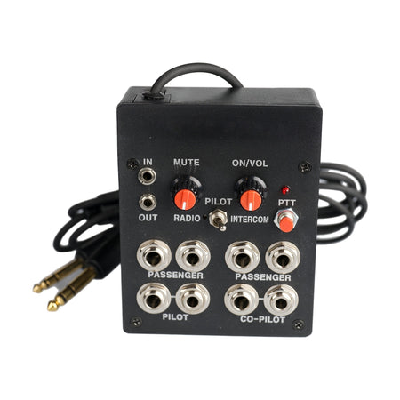 PilotStyle PS073 Portable 4-Place Aviation Intercom