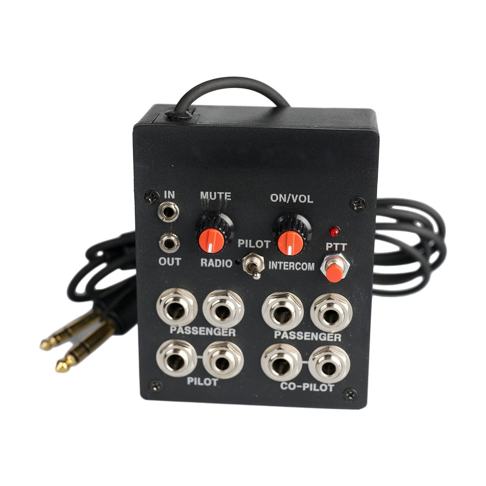 PilotStyle PS073 Portable 4-Place Aviation Intercom