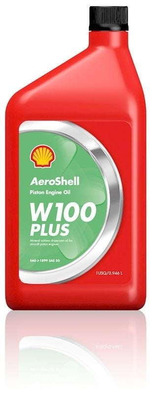 AeroShell Oil W100 Plus, olej do silników tłokowych w butelce 1 kwarta amerykańska, nr części OIL_W100+