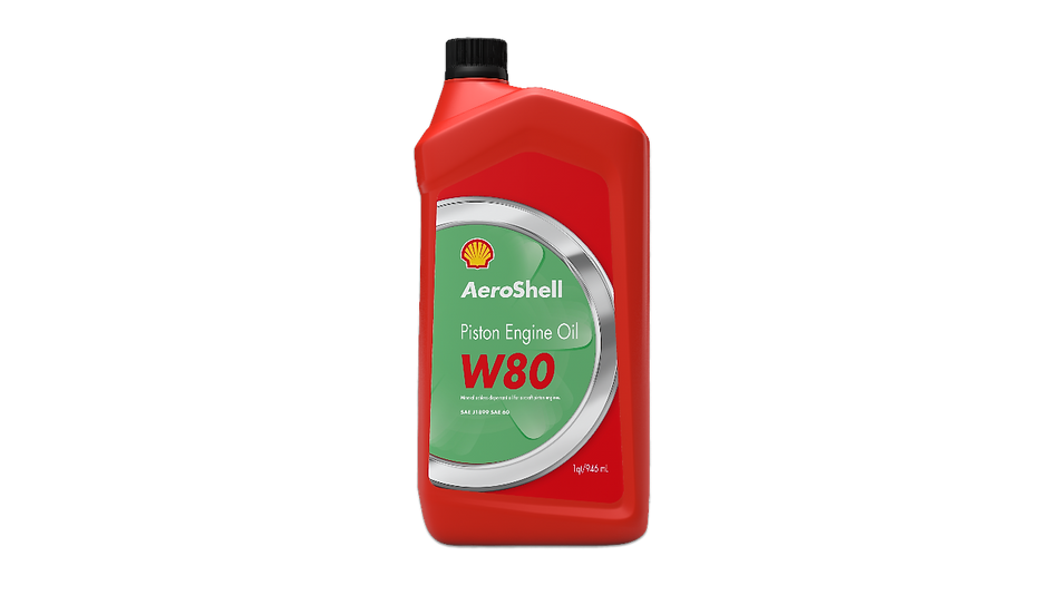 AeroShell Oil W80, olio per motori a pistoni in flacone da 1 quarto USA, codice OIL_W80