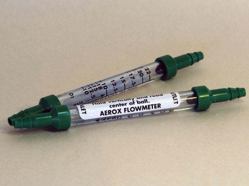 Aerox A0072, débitmètre d’oxygène à double échelle, réf. A0072