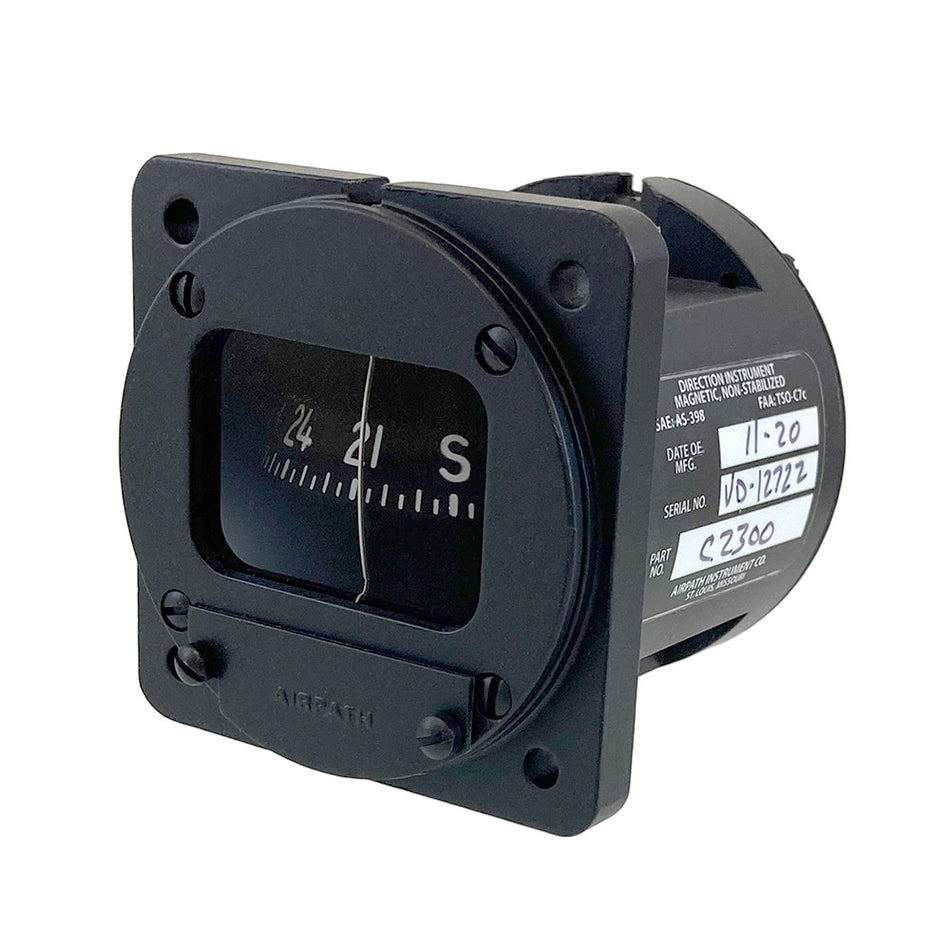 Airpath C-2300, panel-mount magnetic compass, P/N C2300