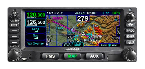 BendixKing AeroNav 800, black 10 W, navegador GPS/NAV/COM, n.º de pieza 89000041-002