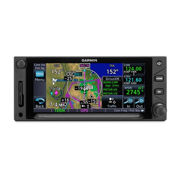 Garmin GTN 650Xi — front, map view