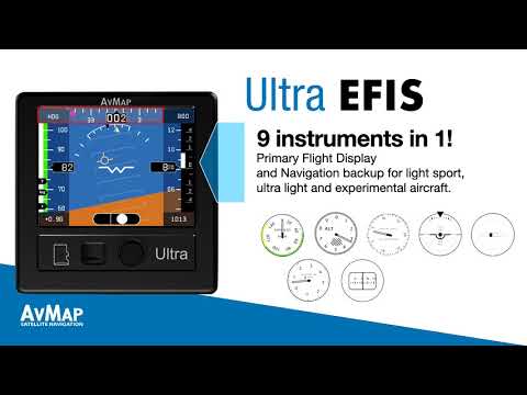 AvMap Ultra EFIS new user interface, PFD and HSI pages