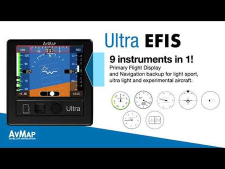AvMap Ultra EFIS new user interface, PFD and HSI pages